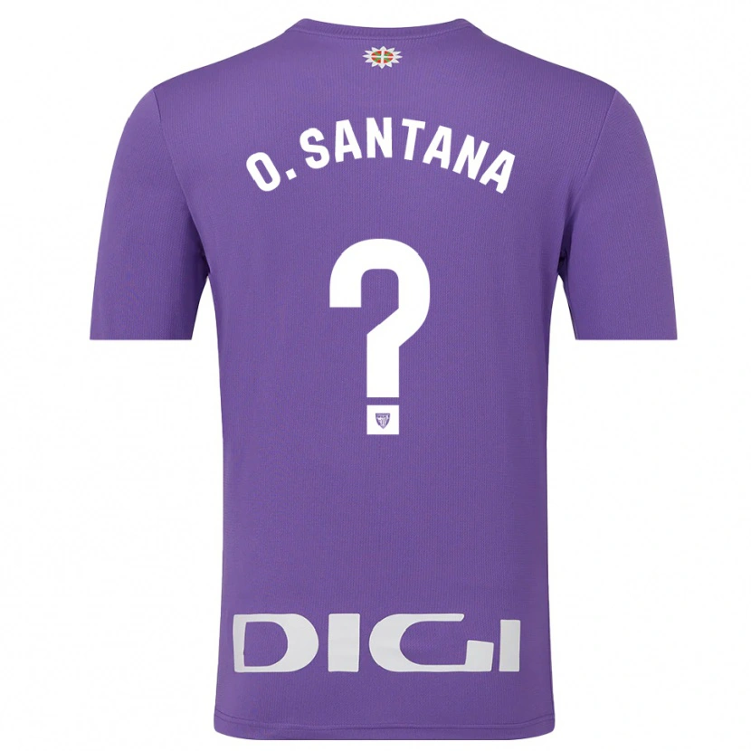 Danxen Uomo Olatz Santana Amado #0 Maglia Gara Portiere Viola Bianco 2025/26 Maglietta