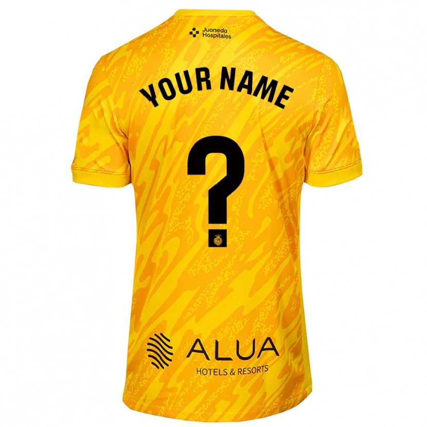 Danxen Uomo RCD Mallorca Maglia Gara Portiere Arancione Nero 2025/26 Maglietta