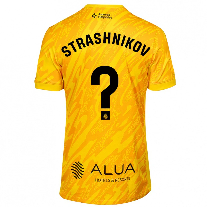 Danxen Uomo Nikolay Strashnikov #0 Maglia Gara Portiere Arancione Nero 2025/26 Maglietta