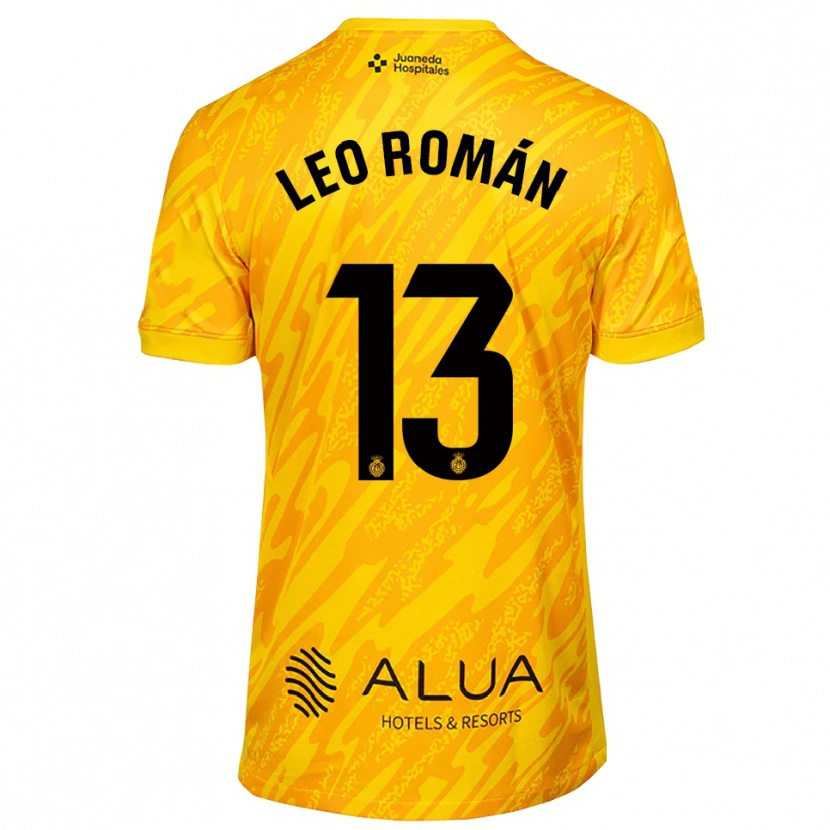 Danxen Uomo Leo Román #13 Maglia Gara Portiere Arancione Nero 2025/26 Maglietta