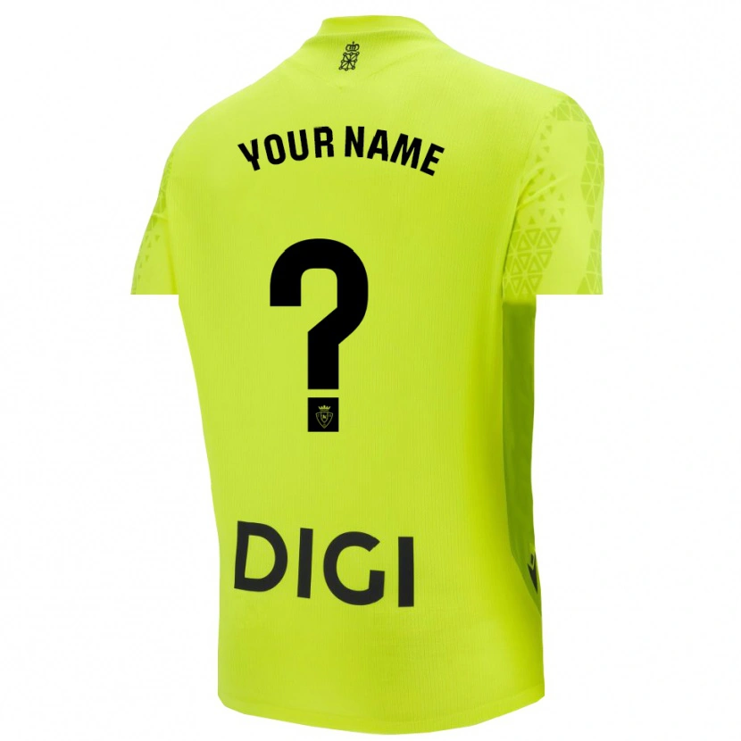 Danxen Uomo CA Osasuna Maglia Gara Portiere Verde Fluorescente 2025/26 Maglietta