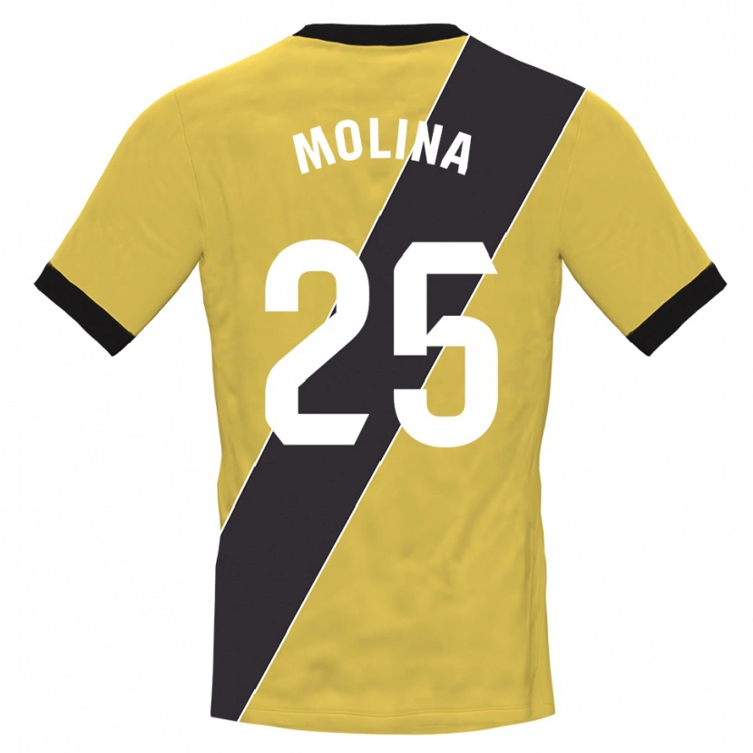 Danxen Uomo Adrián Molina #25 Maglia Gara Portiere Giallo Nero 2025/26 Maglietta