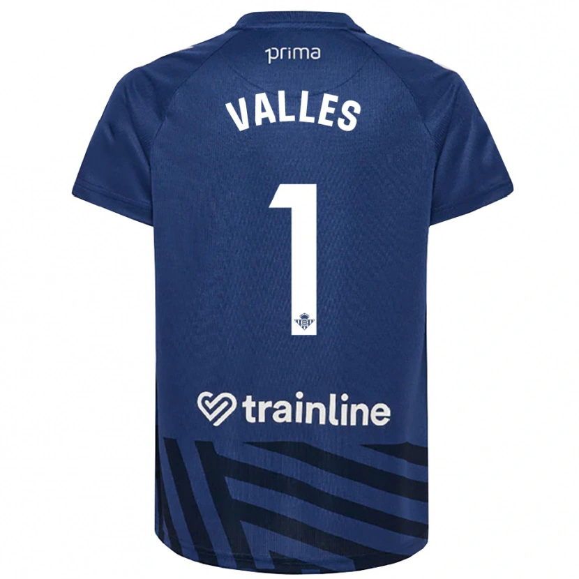 Danxen Uomo Álvaro Valles #1 Maglia Gara Portiere Blu Royal Bianco 2025/26 Maglietta