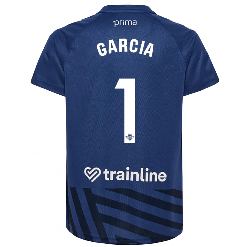 Danxen Uomo Germán García #1 Maglia Gara Portiere Blu Royal Bianco 2025/26 Maglietta