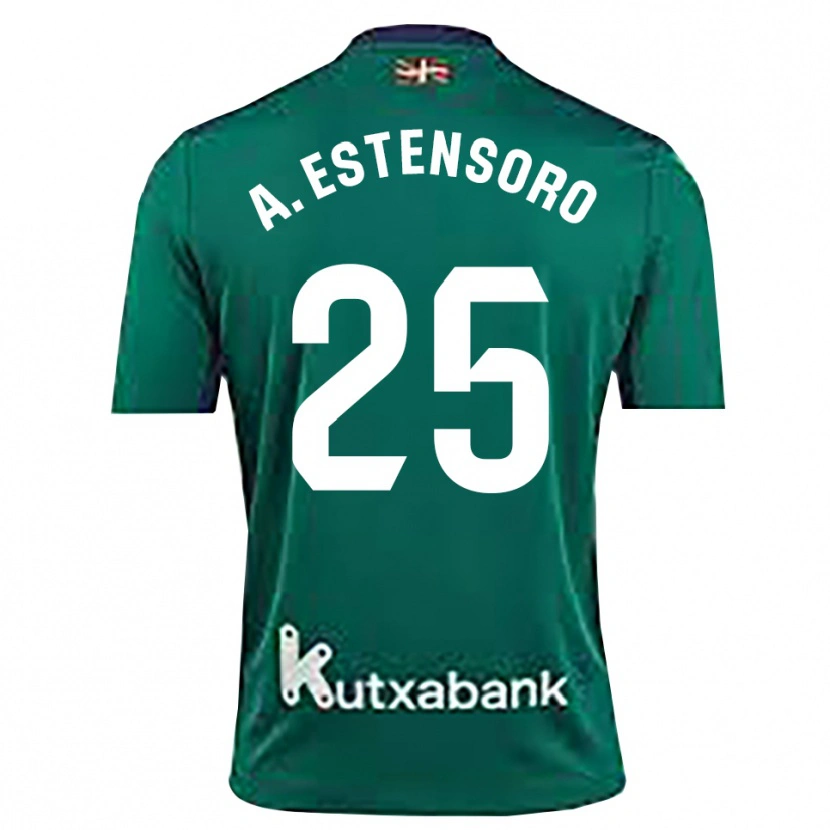 Danxen Uomo Alazne Estensoro #25 Maglia Gara Portiere Blu Navy Verde 2025/26 Maglietta