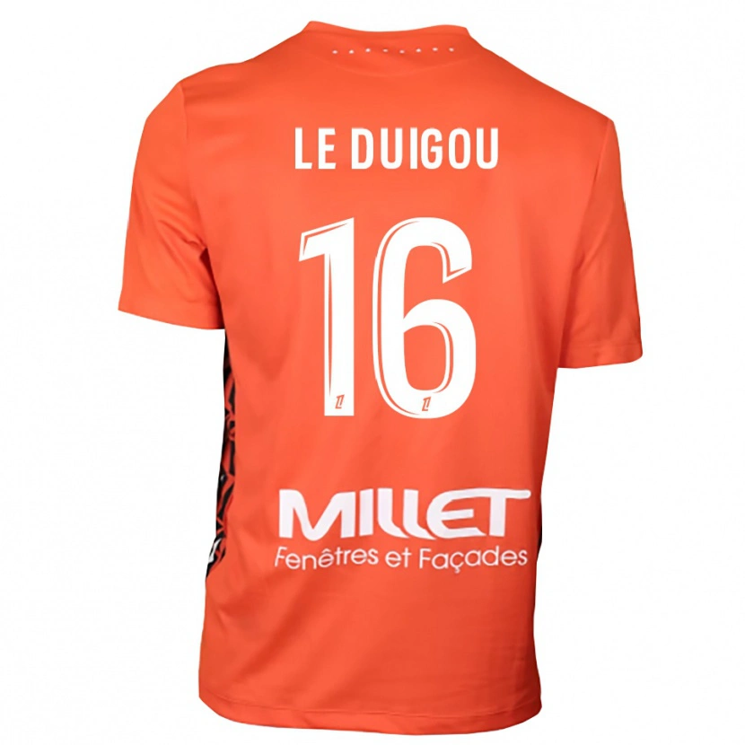 Danxen Uomo Daniel Le Duigou #16 Maglia Gara Portiere Arancione Bianco 2025/26 Maglietta