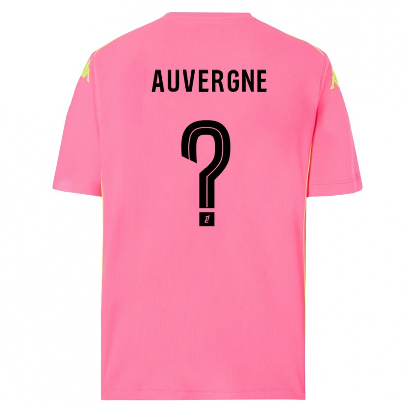 Danxen Uomo Dorian Auvergne #0 Maglia Gara Portiere Rosa Shocking Nero 2025/26 Maglietta