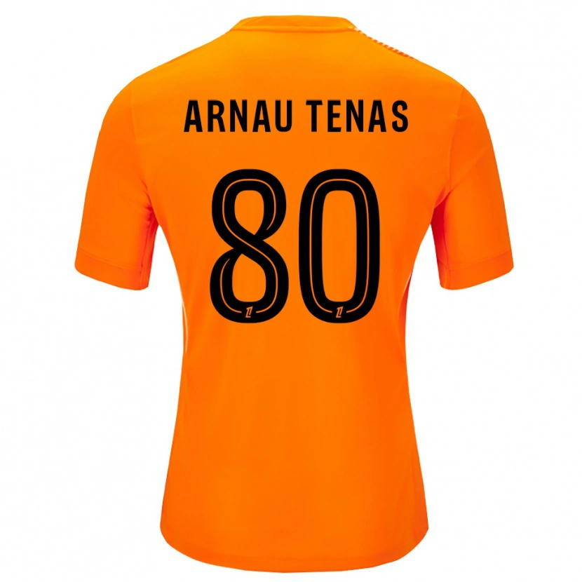 Danxen Uomo Arnau Tenas #80 Maglia Gara Portiere Arancione Nero 2025/26 Maglietta