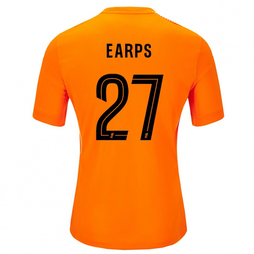 Danxen Uomo Mary Earps #27 Maglia Gara Portiere Arancione Nero 2025/26 Maglietta
