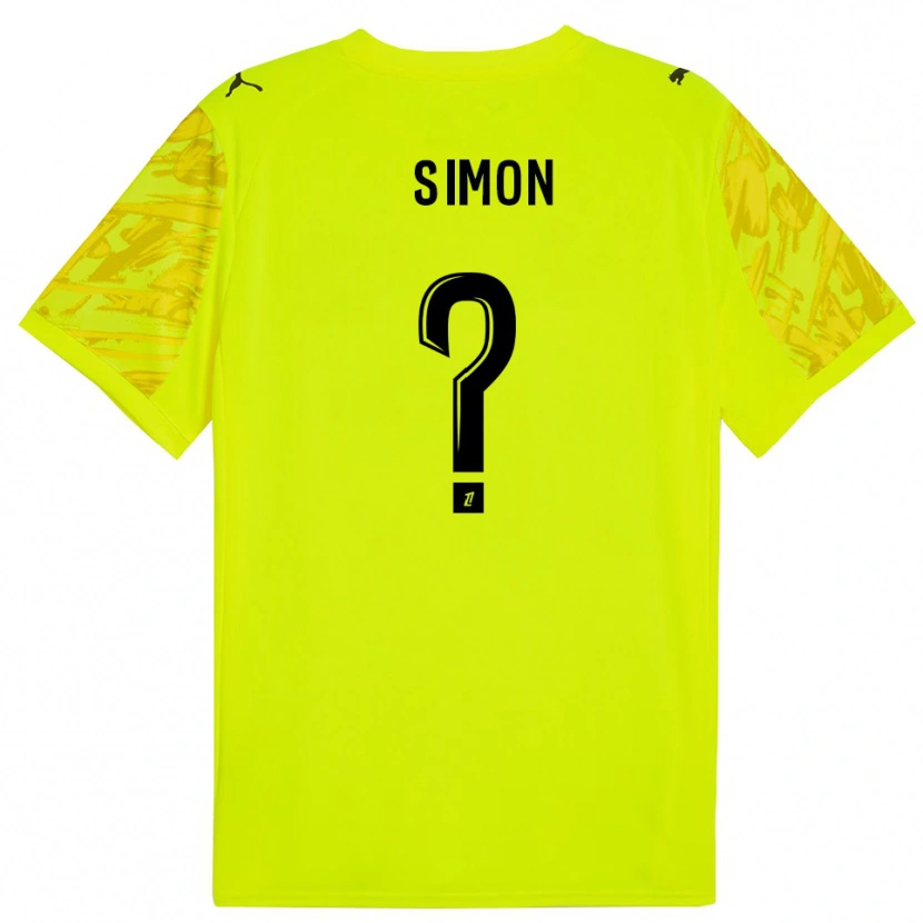 Danxen Uomo Jules Simon #0 Maglia Gara Portiere Verde Fluorescente Giallo 2025/26 Maglietta