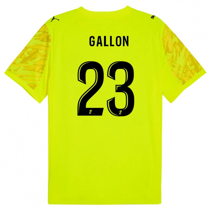 Danxen Uomo Gauthier Gallon #23 Maglia Gara Portiere Verde Fluorescente Giallo 2025/26 Maglietta