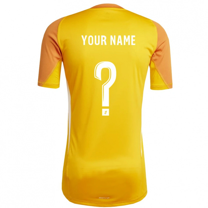 Danxen Uomo RC Strasbourg Maglia Gara Portiere Arancione Bianco 2025/26 Maglietta