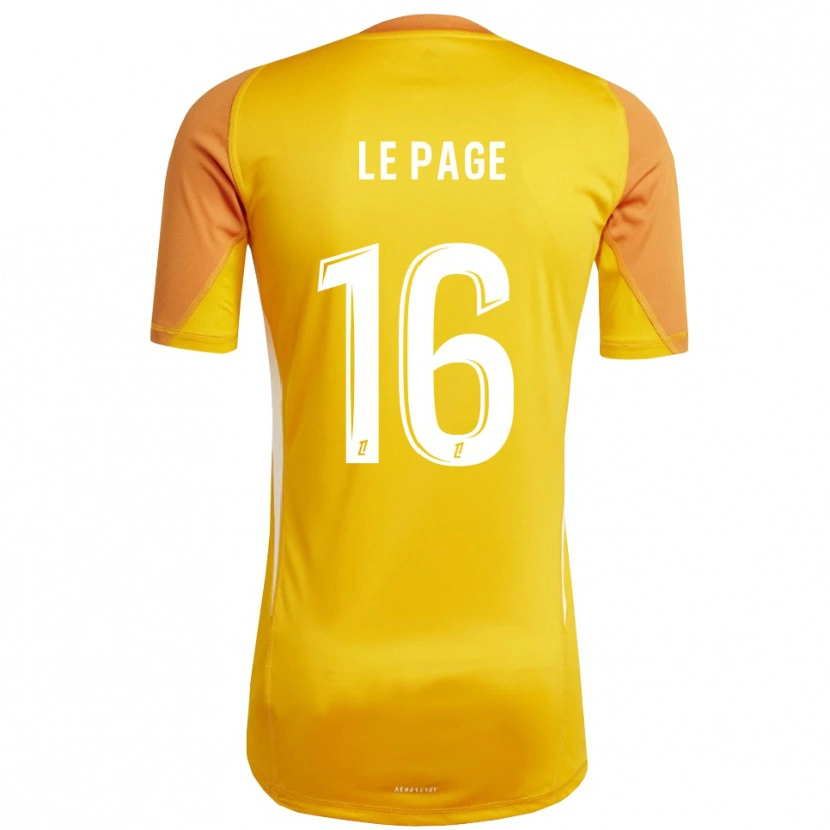 Danxen Uomo Manon Le Page #16 Maglia Gara Portiere Arancione Bianco 2025/26 Maglietta