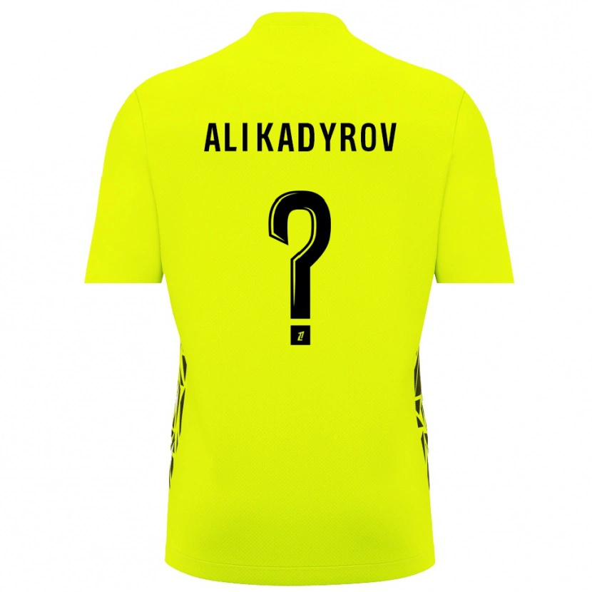 Danxen Uomo Tourpal Ali Kadyrov #0 Maglia Gara Portiere Verde Fluorescente 2025/26 Maglietta