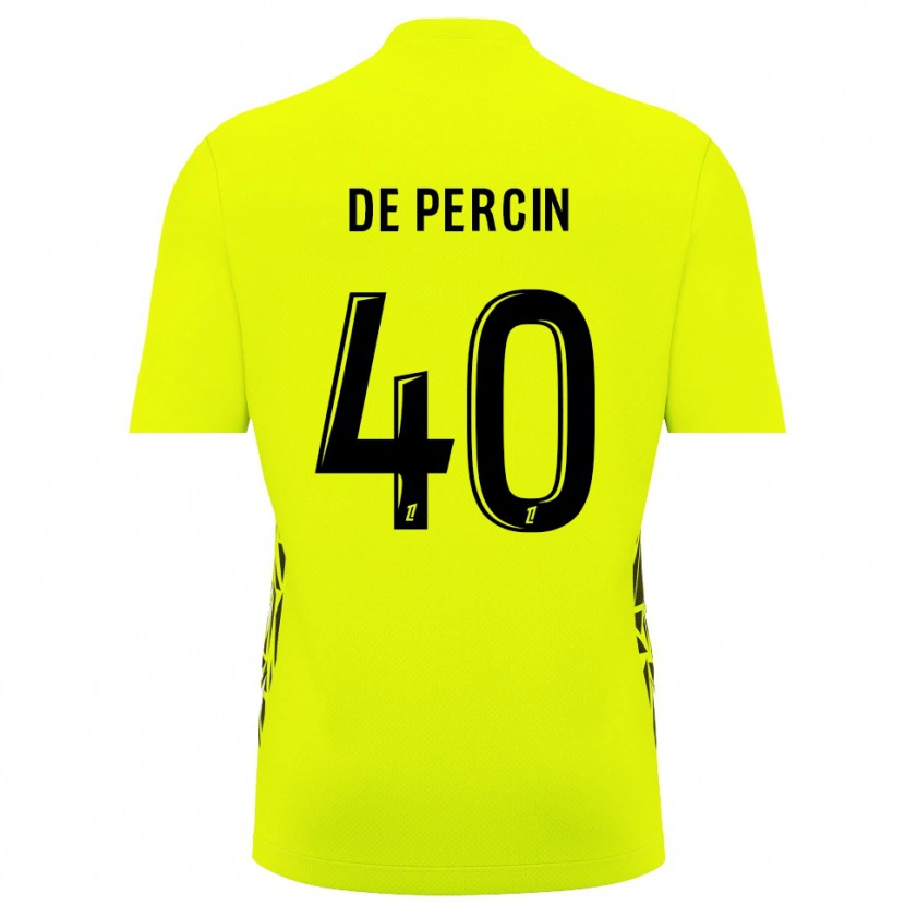 Danxen Uomo Théo De Percin #40 Maglia Gara Portiere Verde Fluorescente 2025/26 Maglietta