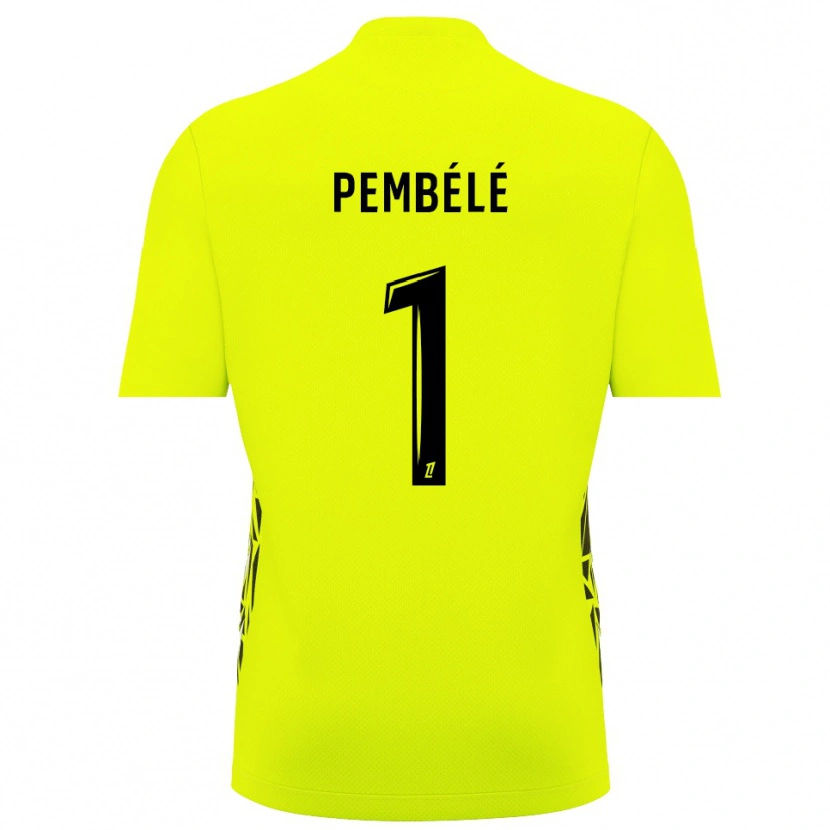 Danxen Uomo Willange Pembélé #1 Maglia Gara Portiere Verde Fluorescente 2025/26 Maglietta