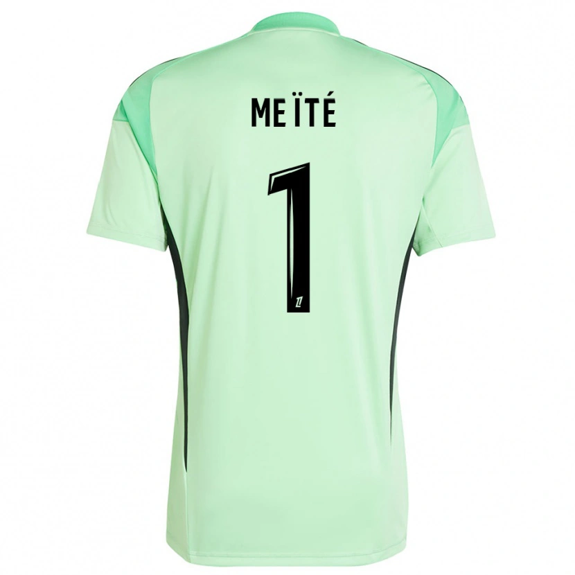 Danxen Uomo Ibrahim Meïté #1 Maglia Gara Portiere Verde Chiaro Nero 2025/26 Maglietta