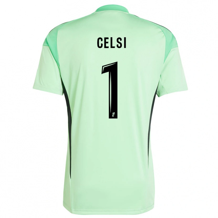 Danxen Uomo Rafael Celsi #1 Maglia Gara Portiere Verde Chiaro Nero 2025/26 Maglietta