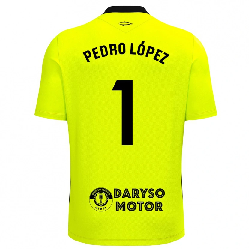 Danxen Uomo Pedro López #1 Maglia Gara Portiere Verde Giallo Nero 2025/26 Maglietta