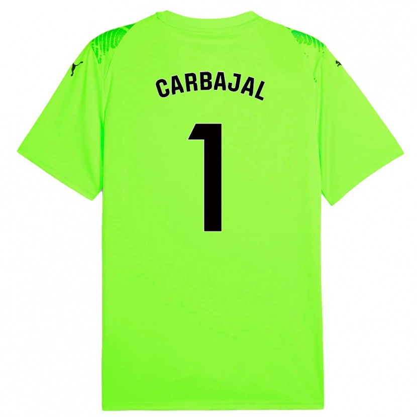 Danxen Uomo Cristina Díaz Carbajal #1 Maglia Gara Portiere Verde Prato 2025/26 Maglietta