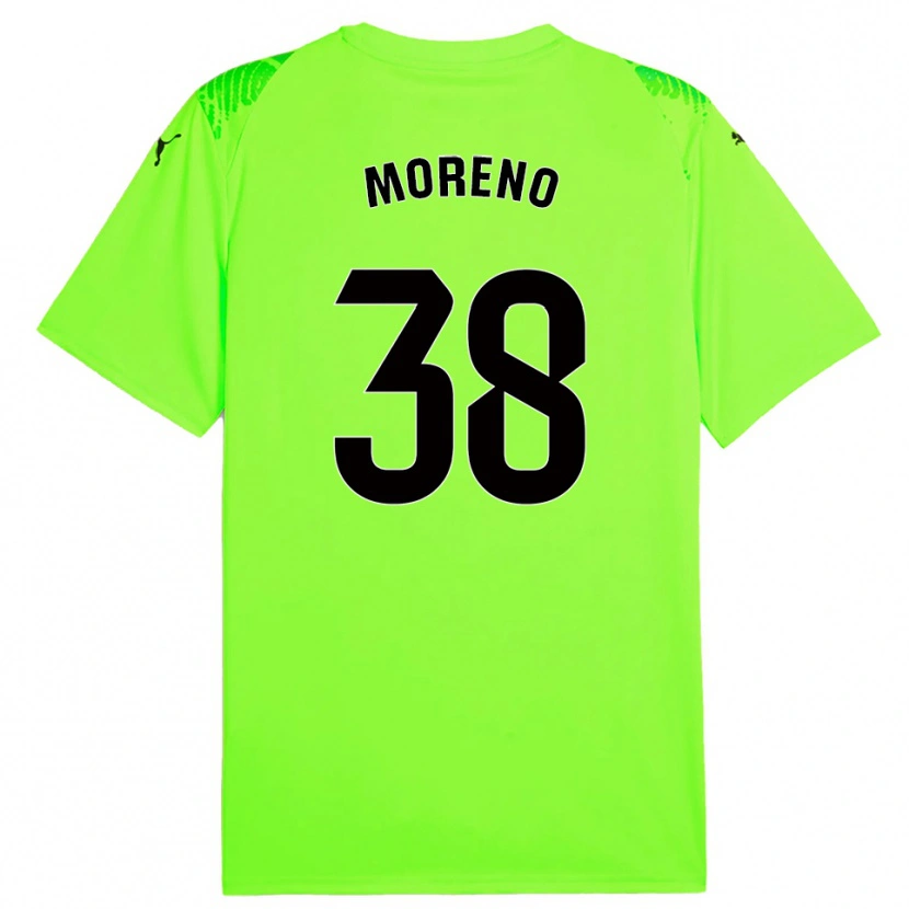 Danxen Uomo Gerard Moreno #38 Maglia Gara Portiere Verde Prato 2025/26 Maglietta