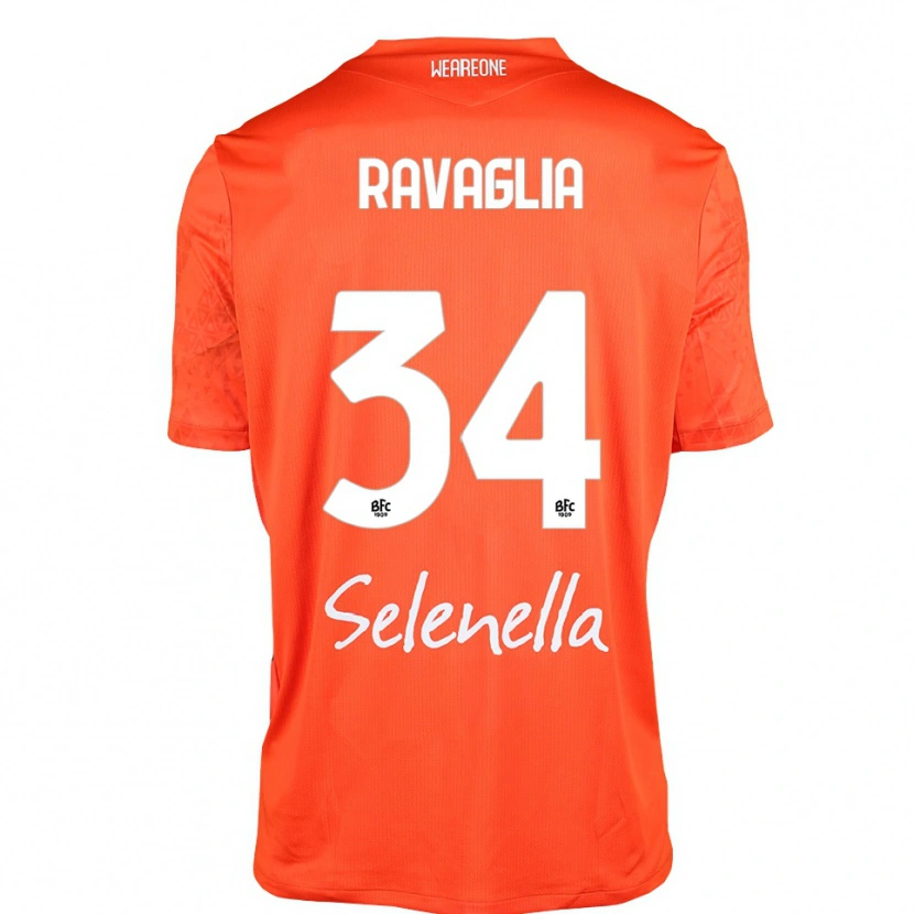 Danxen Uomo Federico Ravaglia #34 Maglia Gara Portiere Arancione Nero Bianco 2025/26 Maglietta