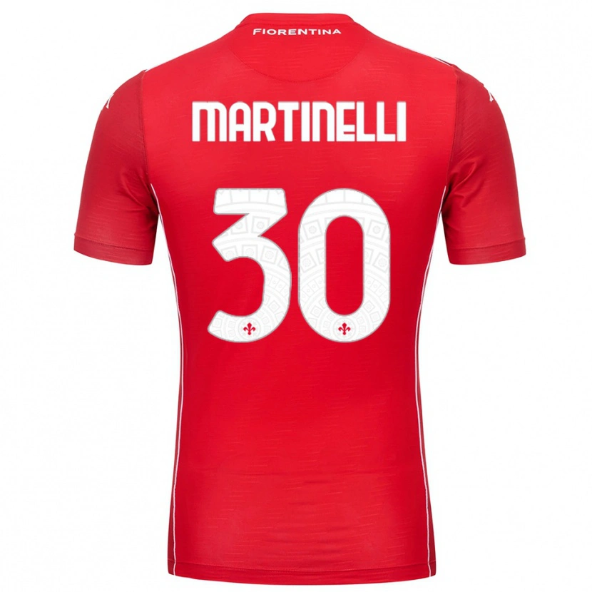 Danxen Uomo Tommaso Martinelli #30 Maglia Gara Portiere Rosso Bianco 2025/26 Maglietta