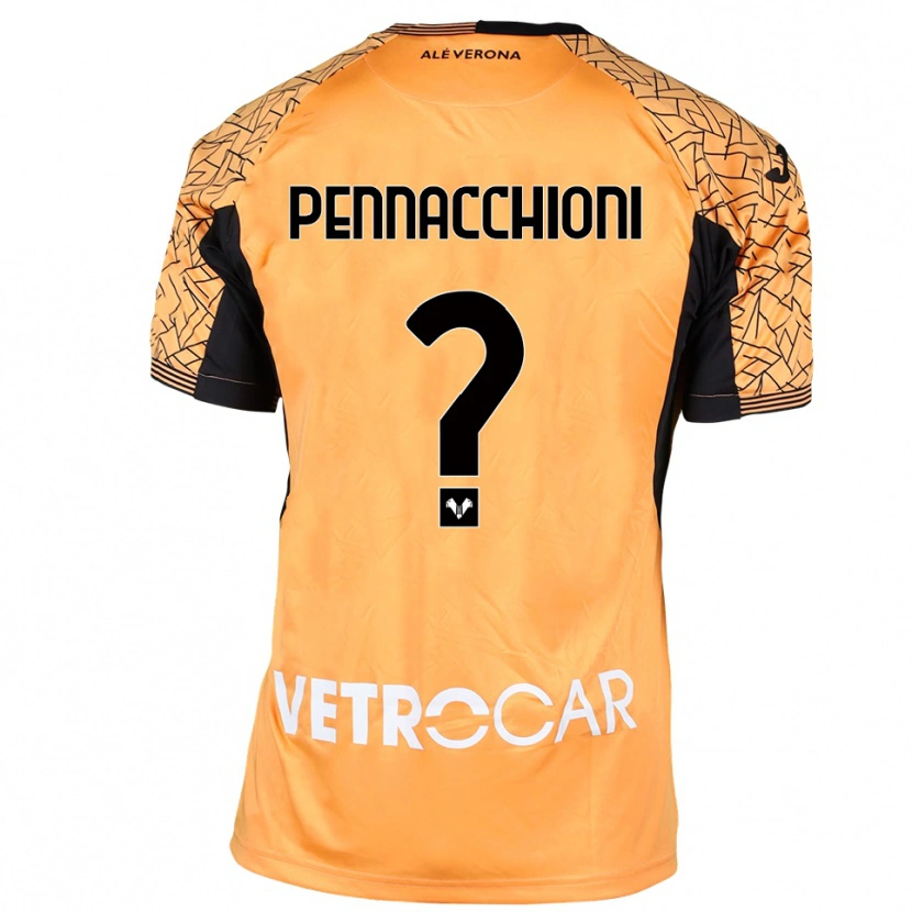 Danxen Uomo Jacopo Pennacchioni #0 Maglia Gara Portiere Arancione Nero Bianco 2025/26 Maglietta