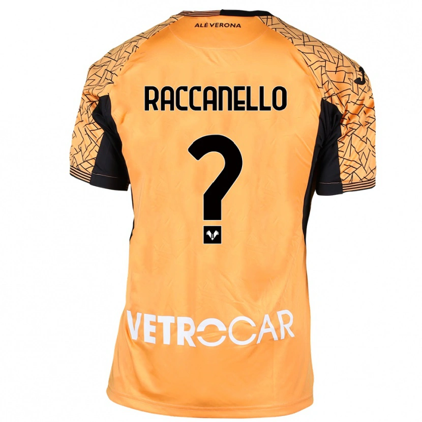 Danxen Uomo Marco Raccanello #0 Maglia Gara Portiere Arancione Nero Bianco 2025/26 Maglietta