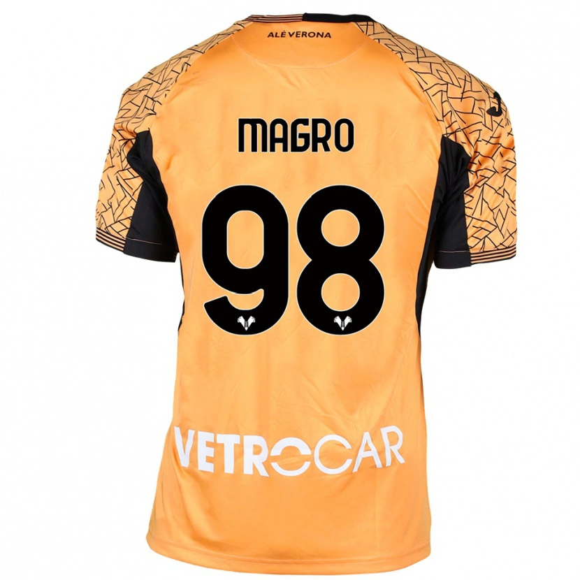 Danxen Uomo Federico Magro #98 Maglia Gara Portiere Arancione Nero Bianco 2025/26 Maglietta