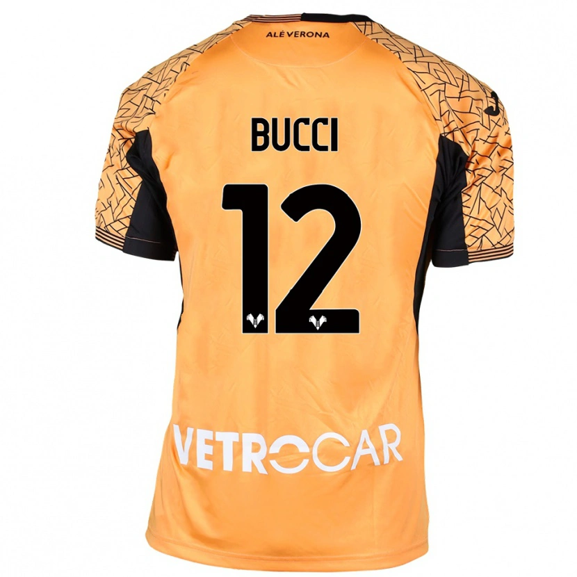 Danxen Uomo Irene Bucci #12 Maglia Gara Portiere Arancione Nero Bianco 2025/26 Maglietta