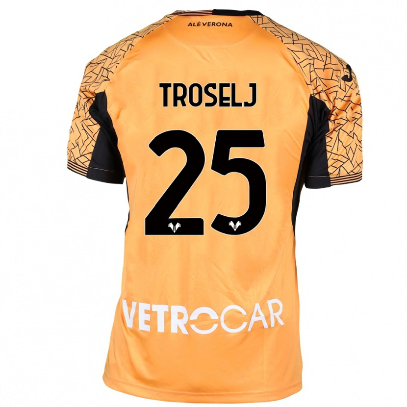 Danxen Uomo Ethan Troselj #25 Maglia Gara Portiere Arancione Nero Bianco 2025/26 Maglietta