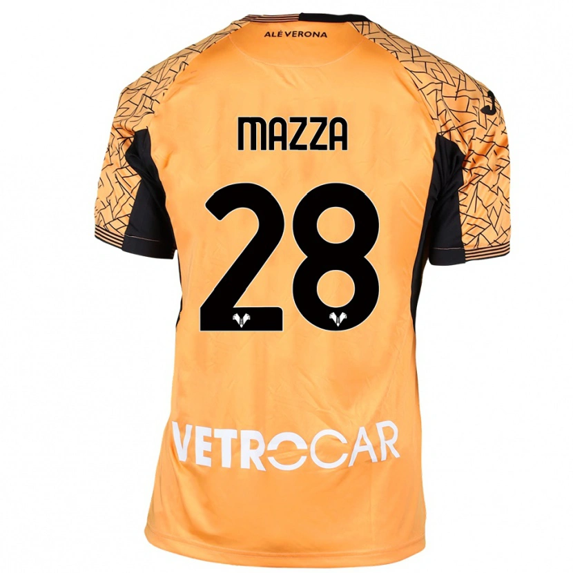 Danxen Uomo Vittoria Karol Mazza #28 Maglia Gara Portiere Arancione Nero Bianco 2025/26 Maglietta