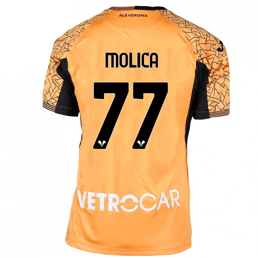 Danxen Uomo Francesco Molica #77 Maglia Gara Portiere Arancione Nero Bianco 2025/26 Maglietta