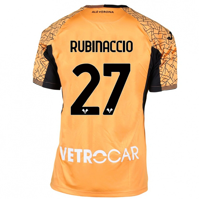Danxen Uomo Nikol Rubinaccio #27 Maglia Gara Portiere Arancione Nero Bianco 2025/26 Maglietta