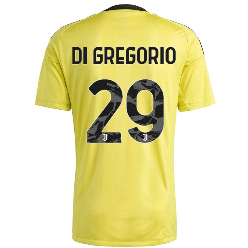 Danxen Uomo Michele Di Gregorio #29 Maglia Gara Portiere Giallo Bianco 2025/26 Maglietta