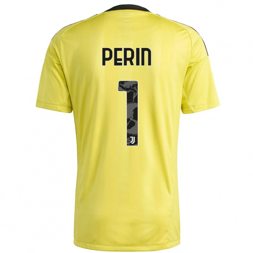 Danxen Uomo Mattia Perin #1 Maglia Gara Portiere Giallo Bianco 2025/26 Maglietta