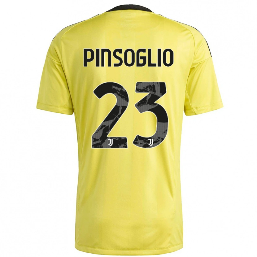 Danxen Uomo Carlo Pinsoglio #23 Maglia Gara Portiere Giallo Bianco 2025/26 Maglietta