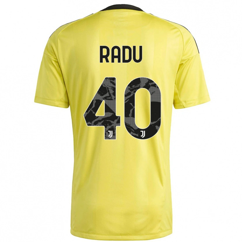 Danxen Uomo Riccardo Radu #40 Maglia Gara Portiere Giallo Bianco 2025/26 Maglietta