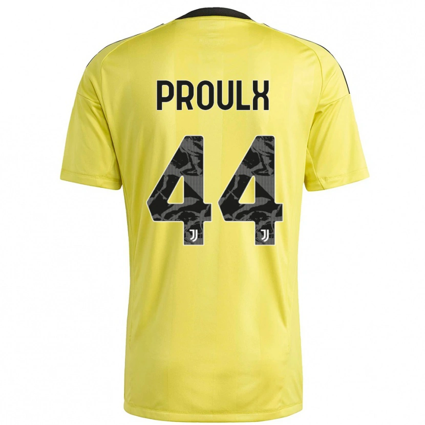 Danxen Uomo Lysianne Proulx #44 Maglia Gara Portiere Giallo Bianco 2025/26 Maglietta