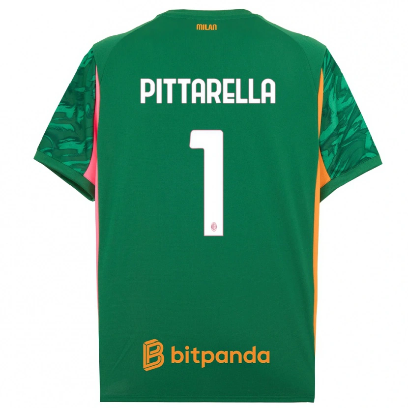 Danxen Uomo Matteo Pittarella #1 Maglia Gara Portiere Verde Arancione Rosa 2025/26 Maglietta