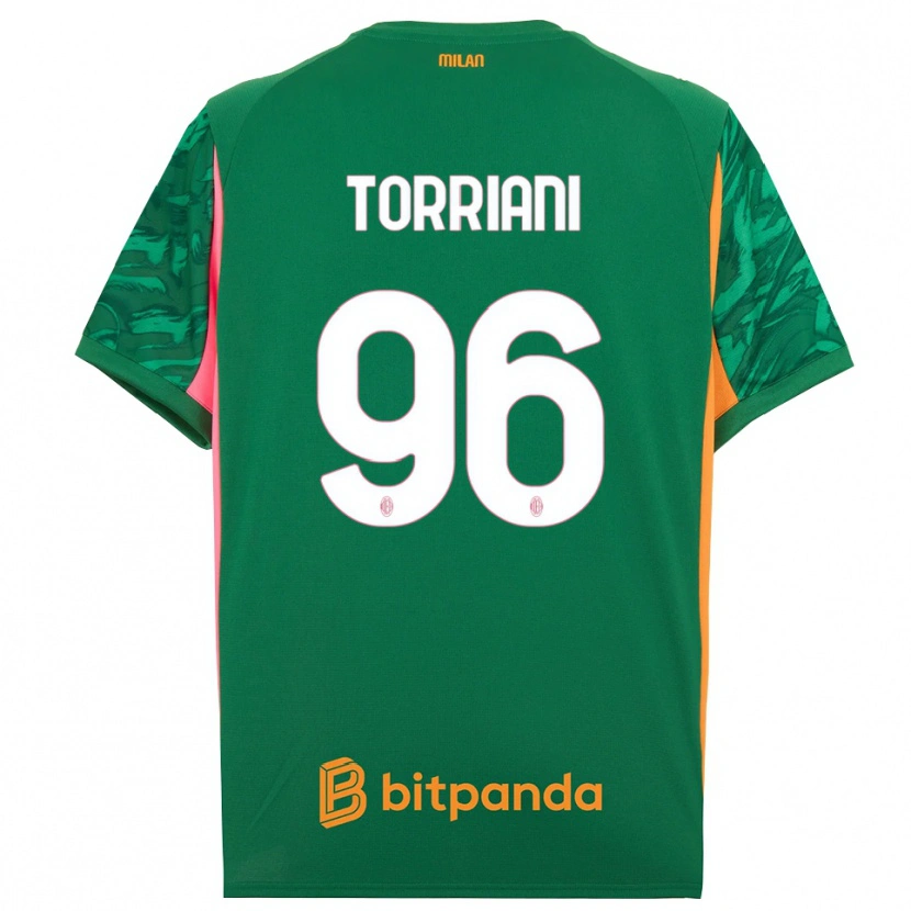 Danxen Uomo Lorenzo Torriani #96 Maglia Gara Portiere Verde Arancione Rosa 2025/26 Maglietta