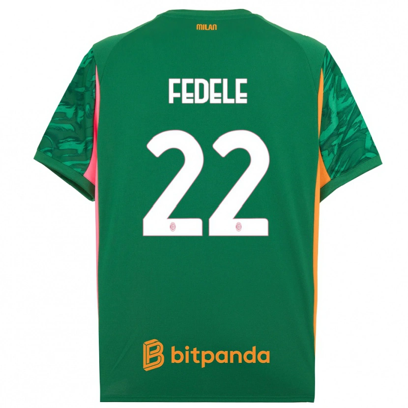 Danxen Uomo Noemi Fedele #22 Maglia Gara Portiere Verde Arancione Rosa 2025/26 Maglietta