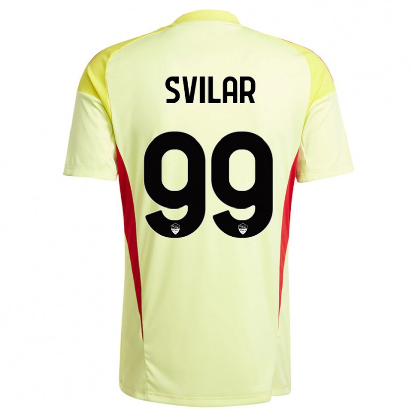 Danxen Uomo Mile Svilar #99 Maglia Gara Portiere Giallo Chiaro Arancione 2025/26 Maglietta
