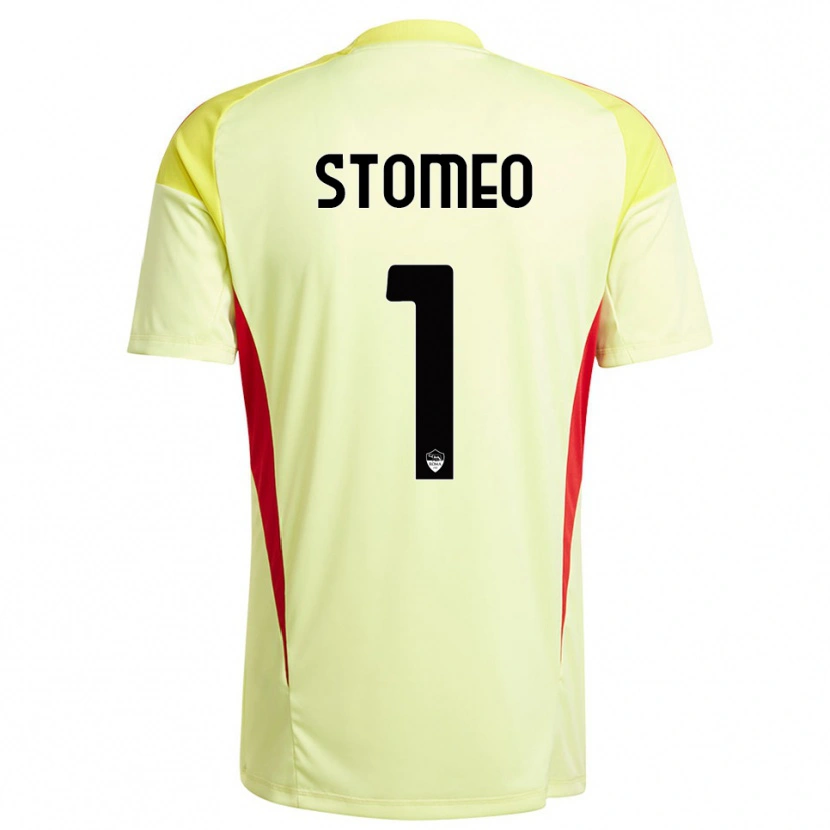 Danxen Uomo Giorgio Stomeo #1 Maglia Gara Portiere Giallo Chiaro Arancione 2025/26 Maglietta