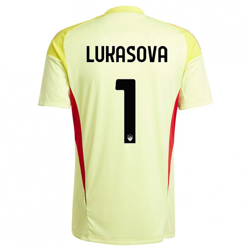 Danxen Uomo Olivie Lukášová #1 Maglia Gara Portiere Giallo Chiaro Arancione 2025/26 Maglietta