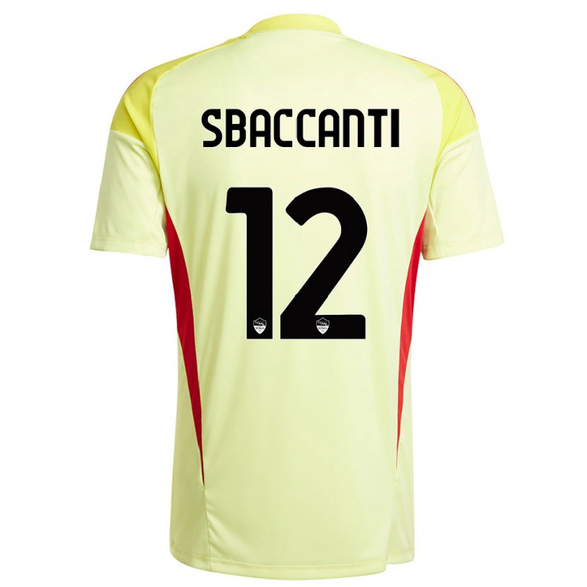 Danxen Uomo Christian Sbaccanti #12 Maglia Gara Portiere Giallo Chiaro Arancione 2025/26 Maglietta