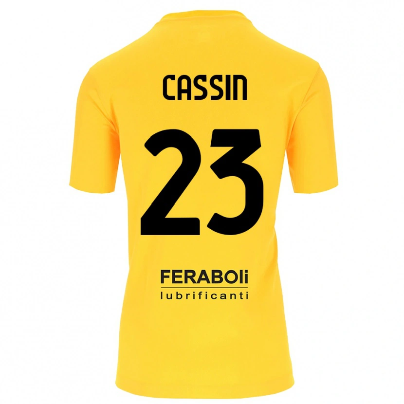 Danxen Uomo Marco Cassin #23 Maglia Gara Portiere Giallo Nero 2025/26 Maglietta
