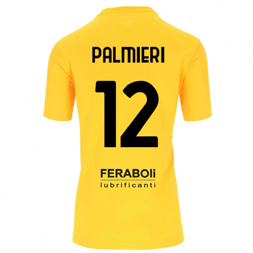 Danxen Uomo Cristian Palmieri #12 Maglia Gara Portiere Giallo Nero 2025/26 Maglietta