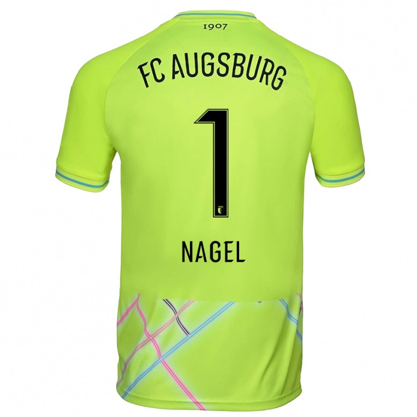 Danxen Uomo Timo Nagel #1 Maglia Gara Portiere Verde Giallo Nero 2025/26 Maglietta